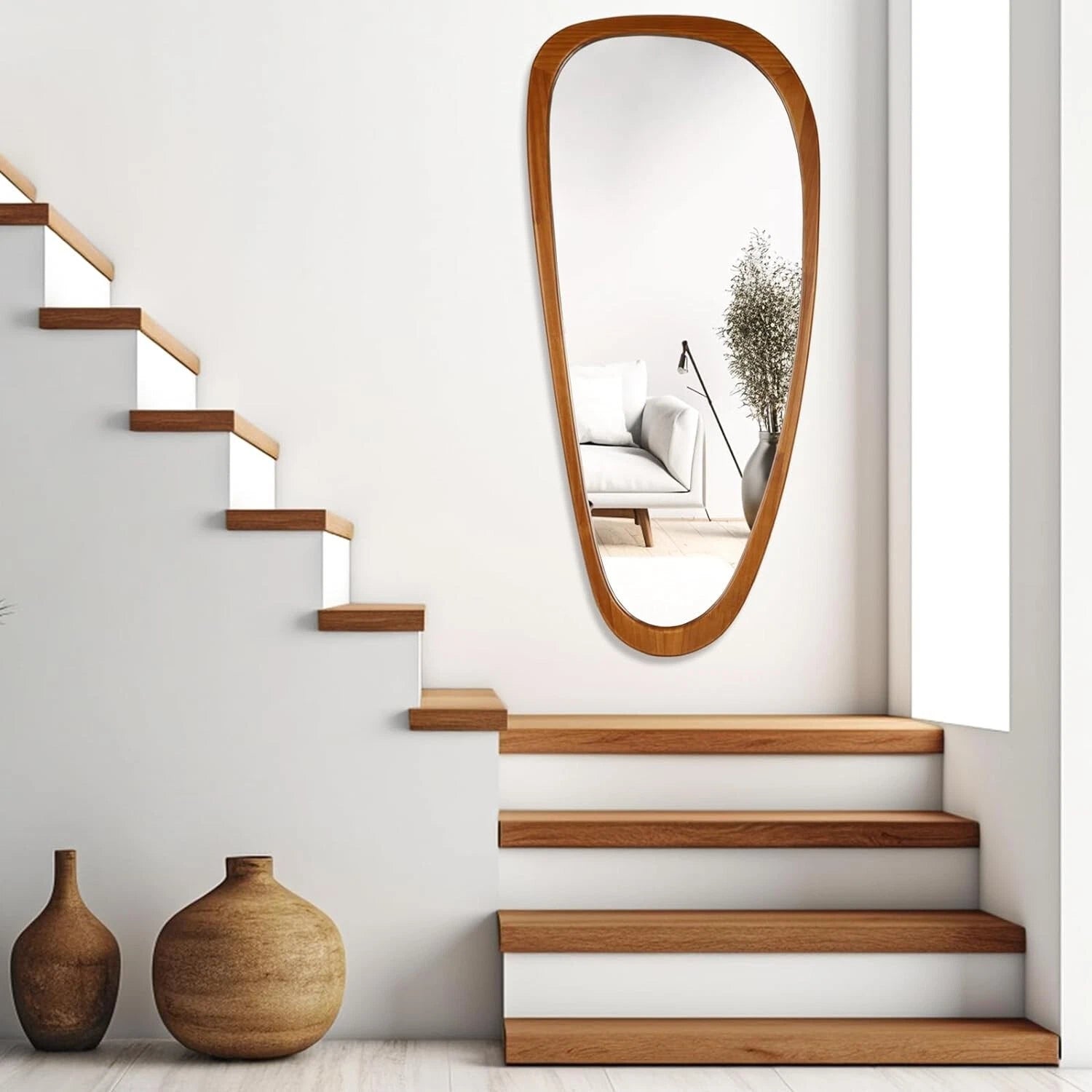 Happiness Asymmetrical Wall Mirror – Irregular Full Length