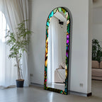 Stained Floor Mirror