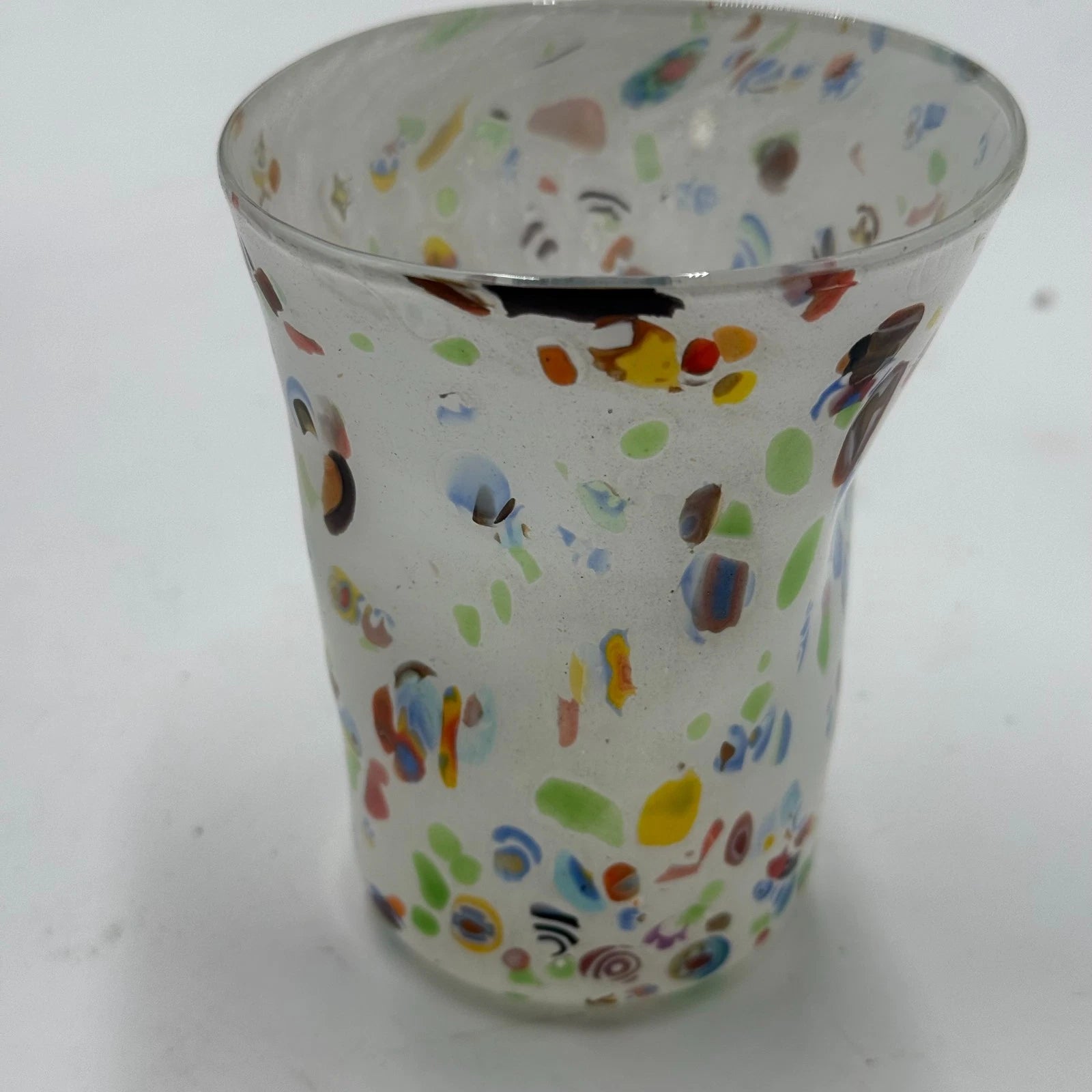 Happiness Hand-Blown Murano Glass Tumblers – Set of 6 Multicolor with Certificate