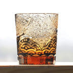 Happiness Premium Hand Engraved Whisky Glasses – Set of 4, 8oz Collector's Edition