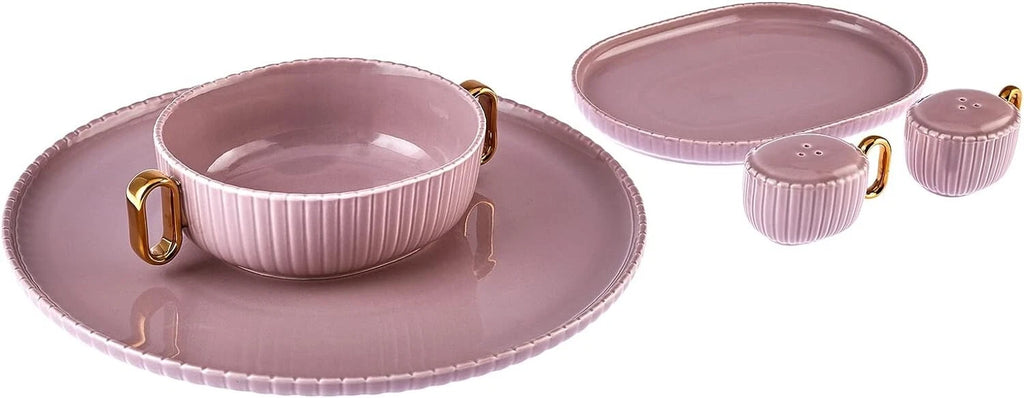 Happiness 16-Piece Elegant Porcelain Dinnerware Set for 6 – Versatile Dining