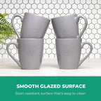 Happiness 16-Piece Stoneware Dinnerware Set – Mugs, Bowls & Plates