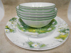 Happiness Beverly 16-Piece Dinnerware Set – Daisy Green Yellow