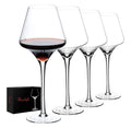 Happiness Red Wine Glasses – Set of 4, 20oz Premium Crystal Long Stem