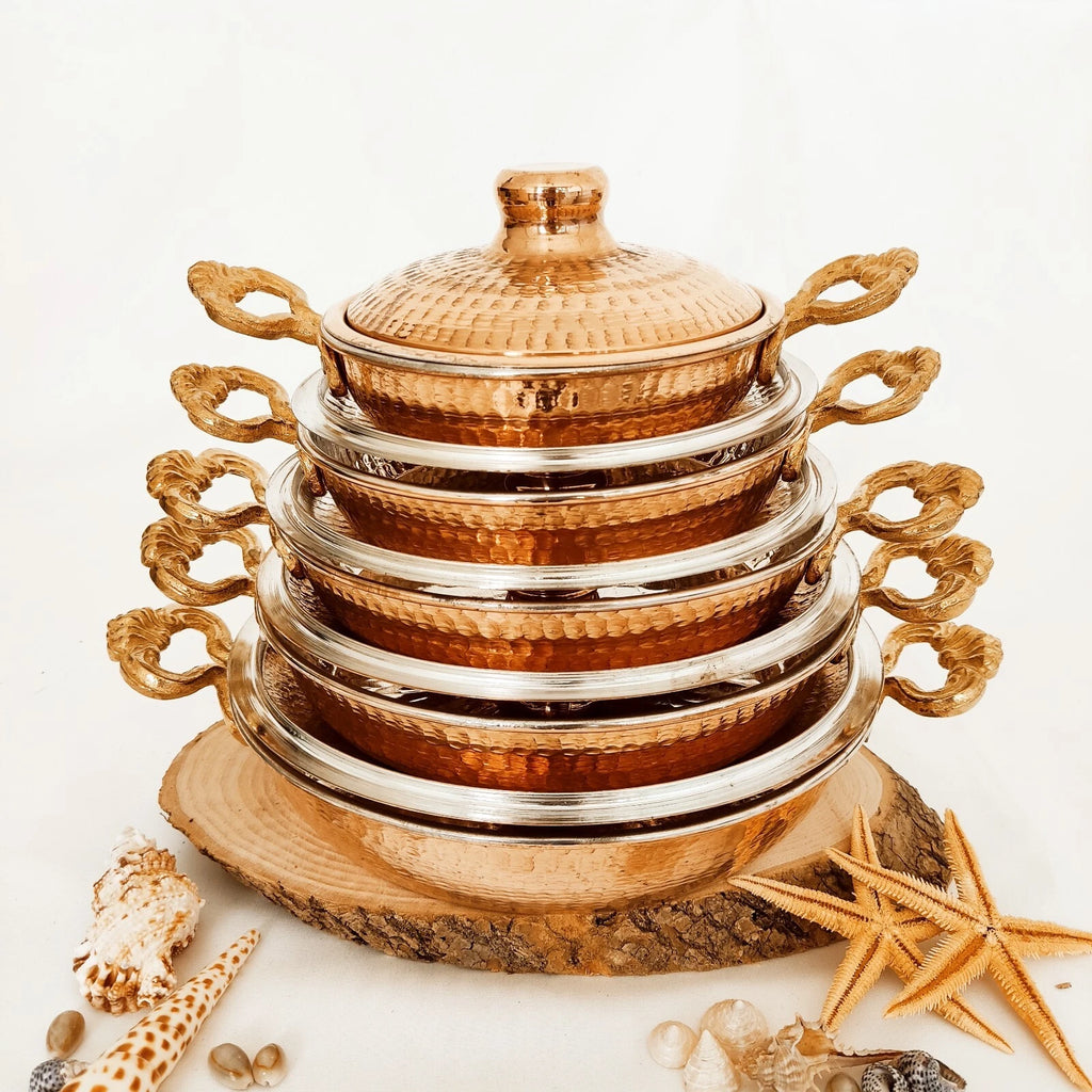 Happiness Handcrafted Copper Cookware Set – Copper Pans, Skillets & Saucepans