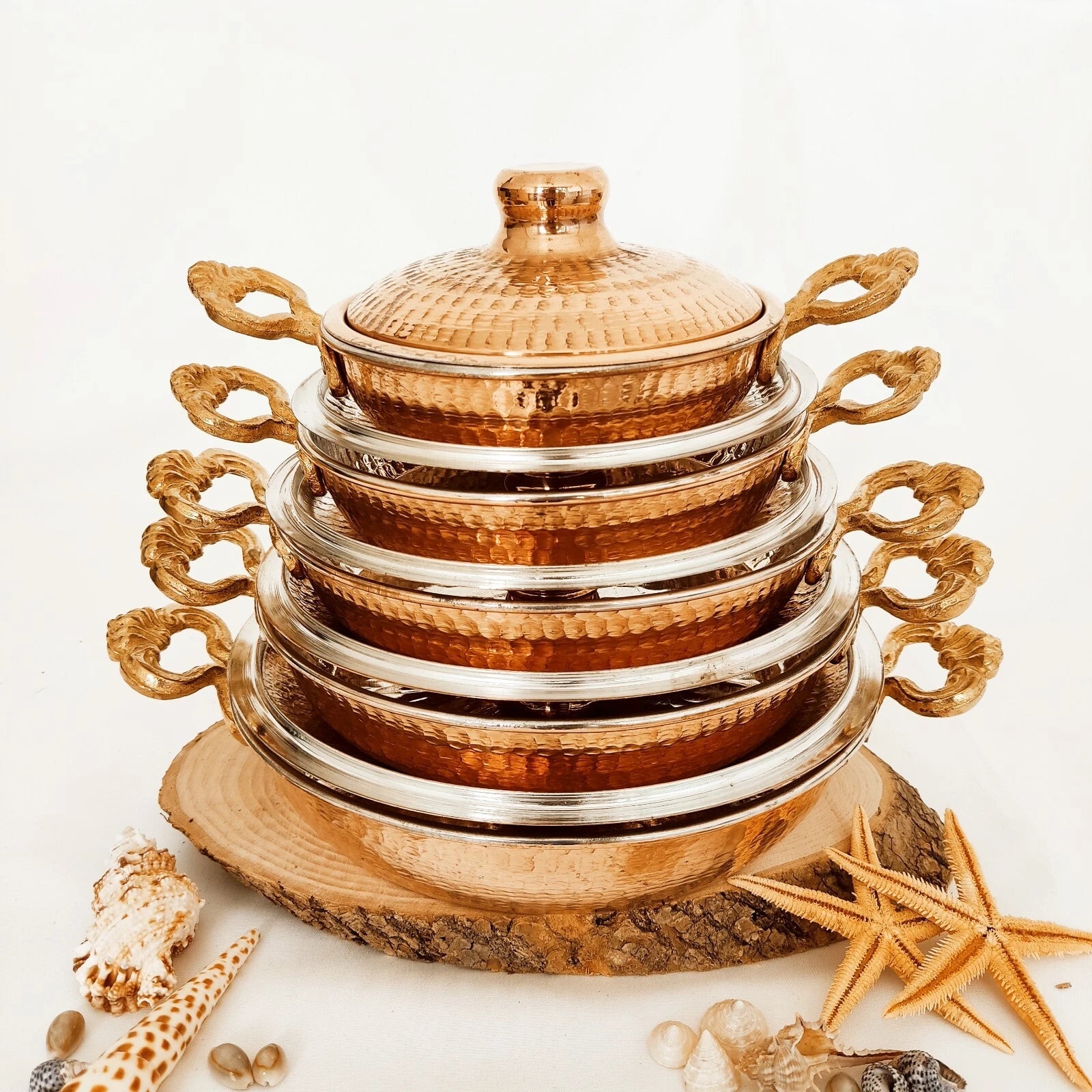 Happiness Handcrafted Copper Cookware Set – Copper Pans, Skillets & Saucepans