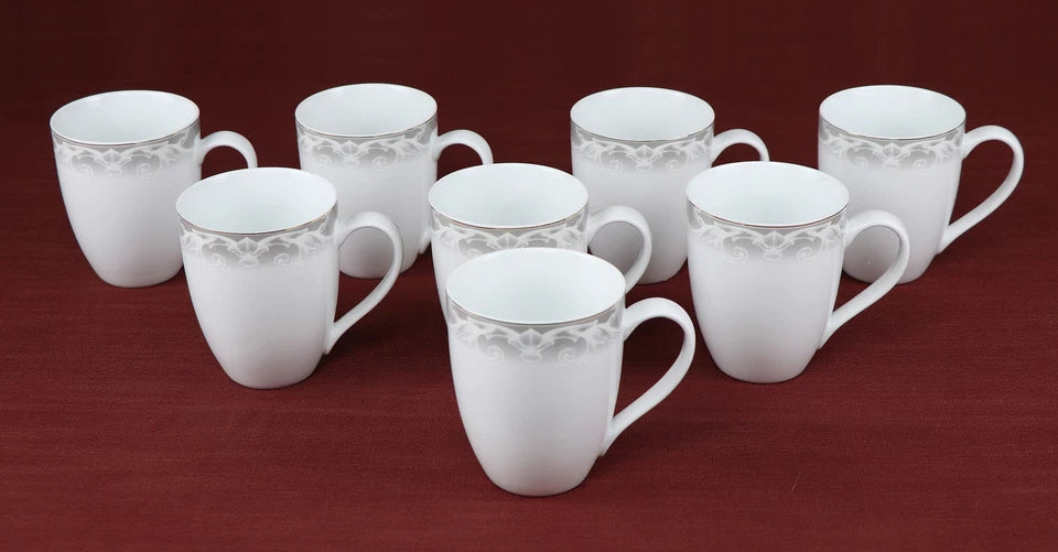 Happiness 50-Piece Bone China Dinnerware Set – Cashmere, Service for 8