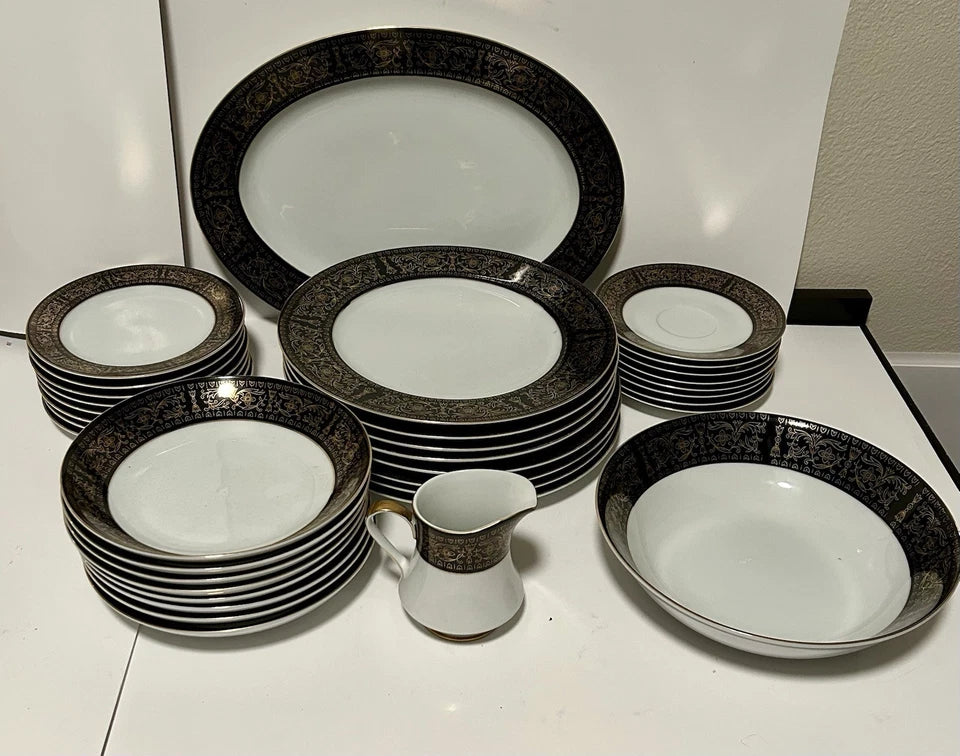 Happiness Wildflower 16-Piece Round Rim Dinnerware Set