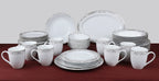 Happiness 50-Piece Bone China Dinnerware Set – Cashmere, Service for 8